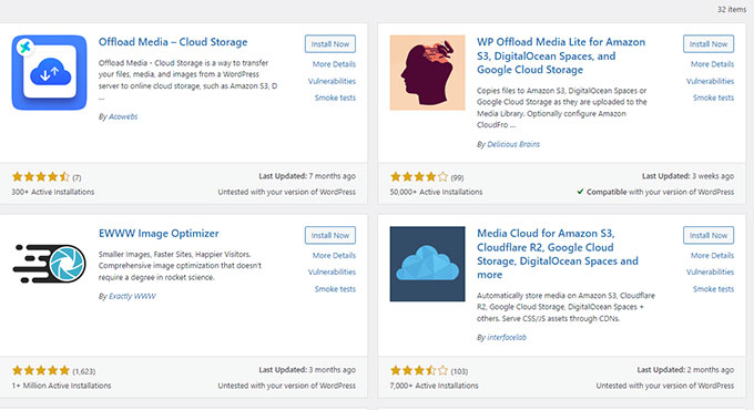 Offload media to cloud storage