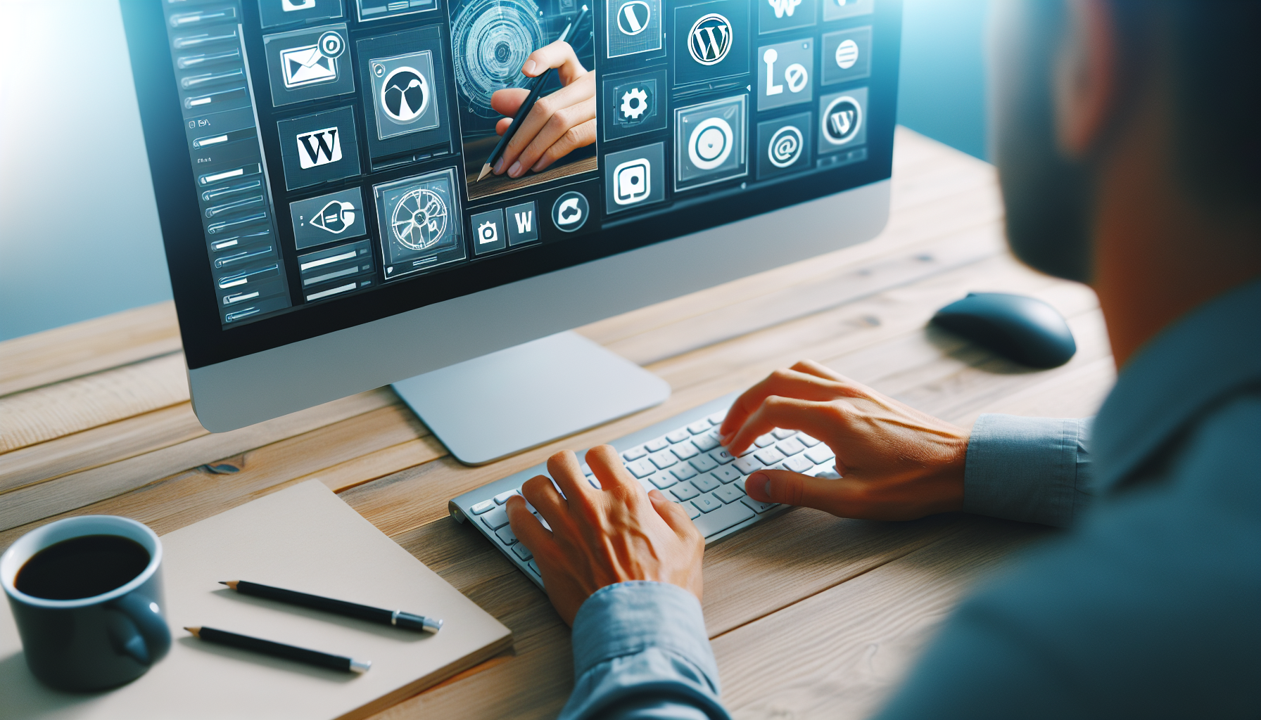Manual image resizing and editing process for optimization. Optimize images for wordpress.