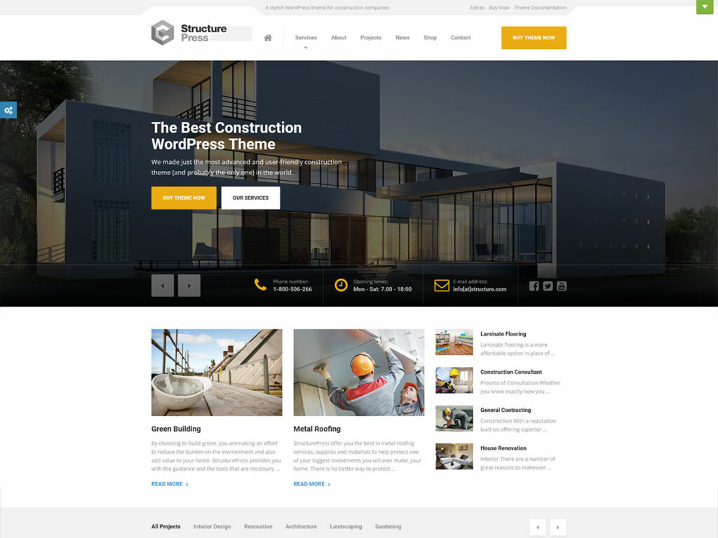 Constructo - Construction Company WordPress Theme